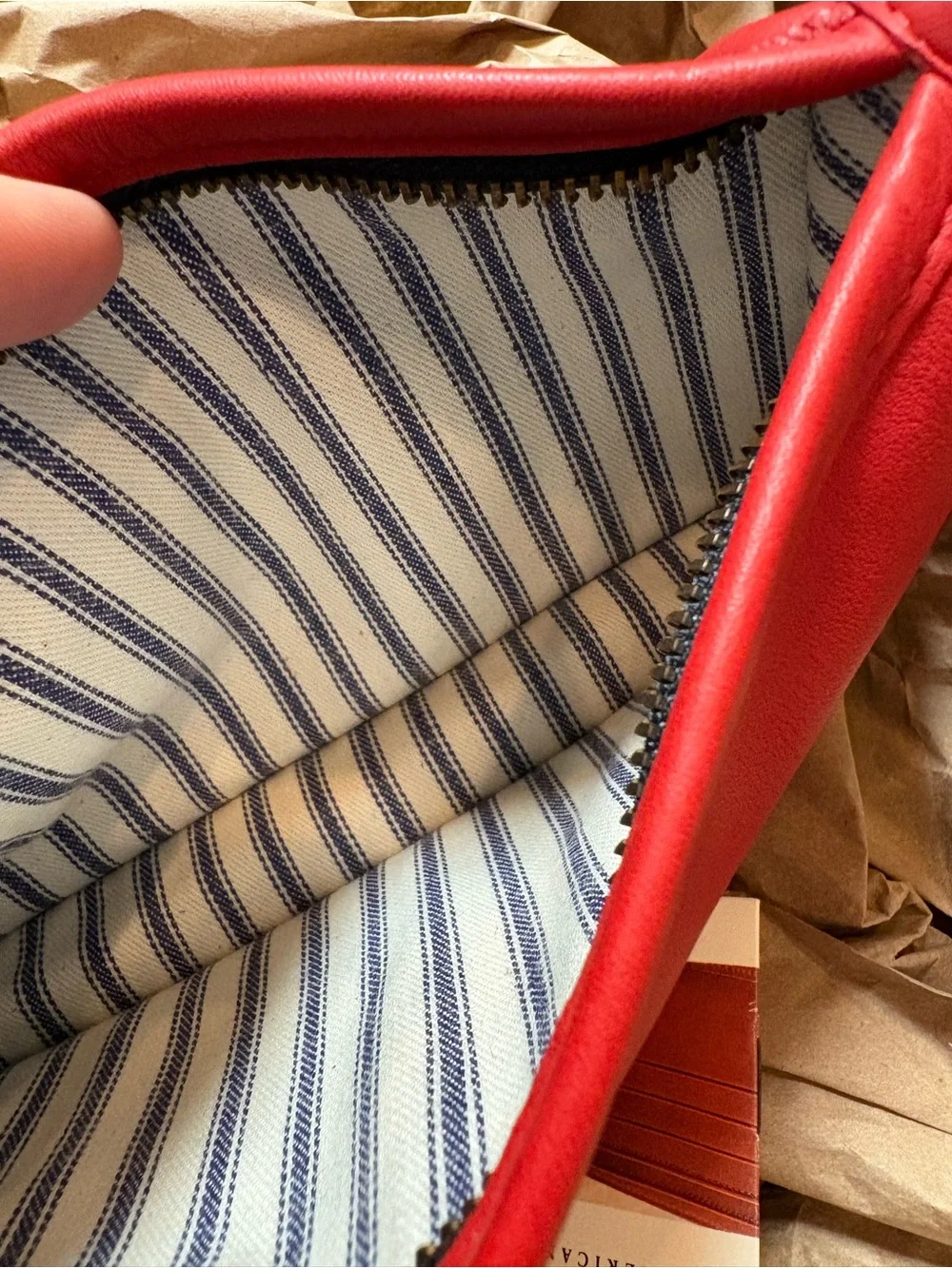 RARE New Tomato Cherry Red Vintage COACH Chunky Case Multipurpose Pouch 7165